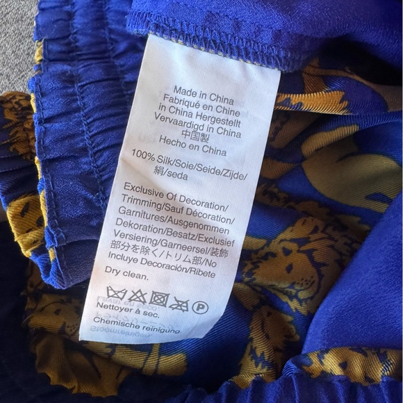 J. Crew Collection Silk Twill Relaxed Pants in Sleepy Lions Print - Picture 8 of 8